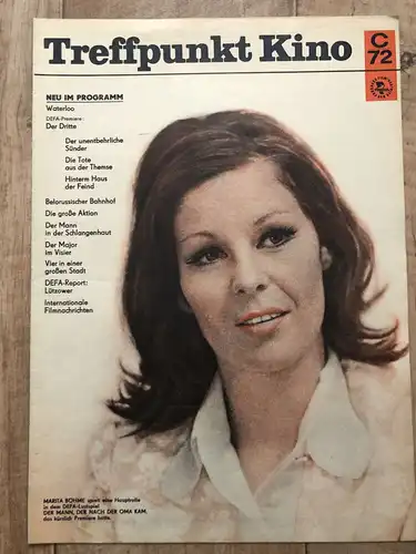 DDR Zeitschrift Treffpunkt Kino verschiedene Ausgaben 1970 - 1977