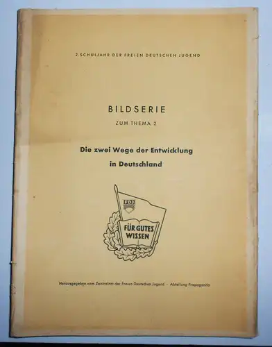 3 Mappen Bildserie B FDJ Aufbau des Sozialismus Studienmaterial Bilder !  (H4