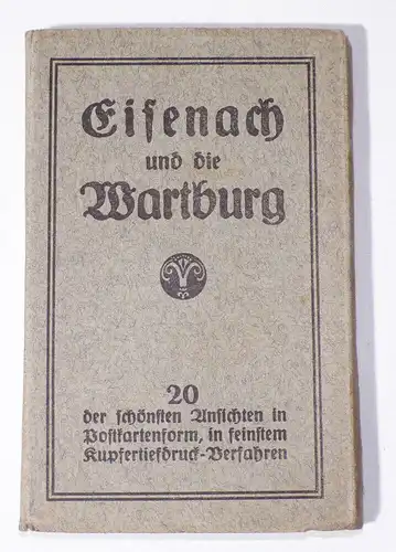 Leporello Eisenach und die Wartburg 20 schöne Ansichtskarten 1910er 1920er