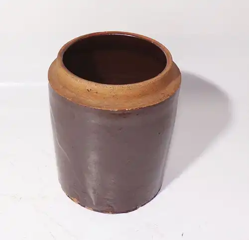 Alter Steingut Behälter klein Vase Bauern Deko Vintage