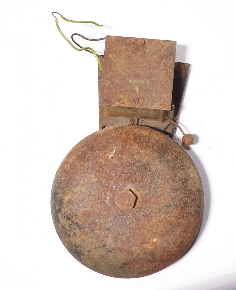 Siemens Halske Klingel Schulglocke Industrie Läute D 20 cm Glocke Türklingel  0