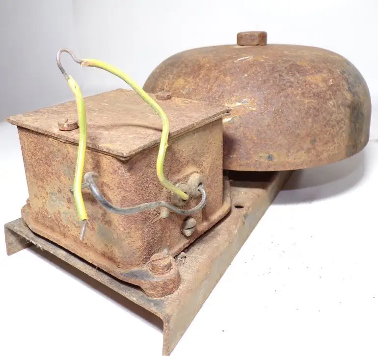 Siemens Halske Klingel Schulglocke Industrie Läute D 20 cm Glocke Türklingel  1