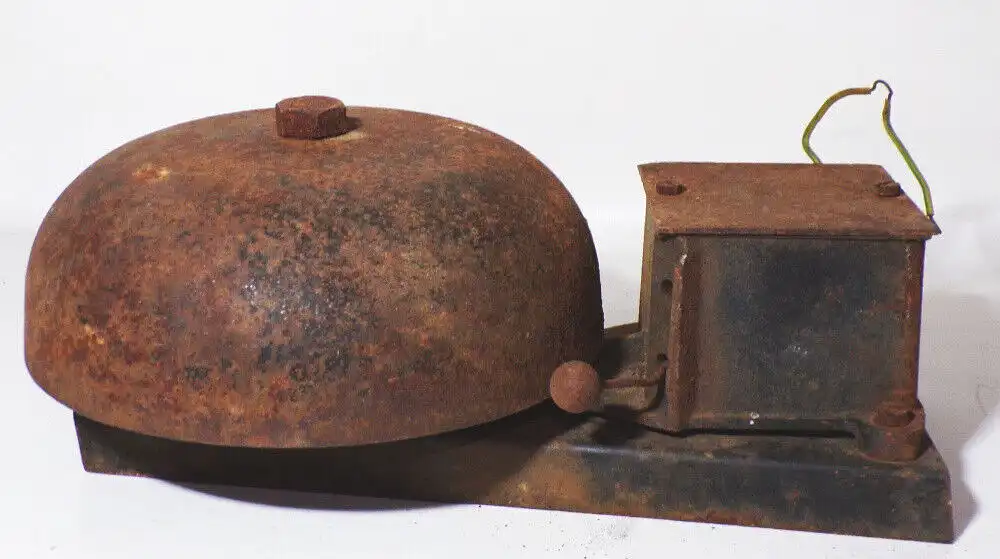 Siemens Halske Klingel Schulglocke Industrie Läute D 20 cm Glocke Türklingel  3