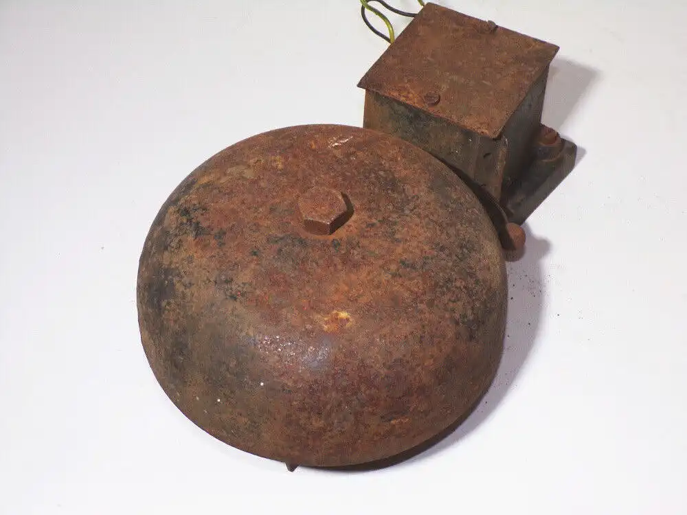 Siemens Halske Klingel Schulglocke Industrie Läute D 20 cm Glocke Türklingel  5