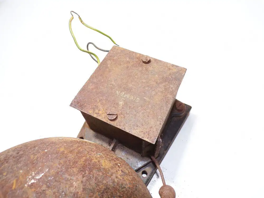 Siemens Halske Klingel Schulglocke Industrie Läute D 20 cm Glocke Türklingel  6