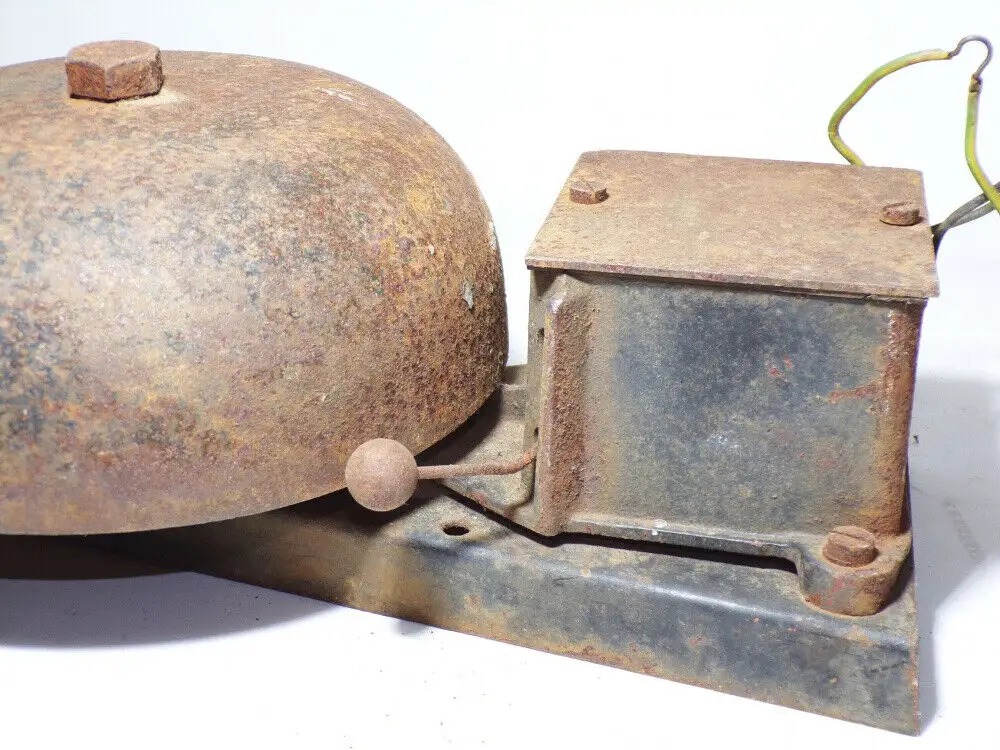 Siemens Halske Klingel Schulglocke Industrie Läute D 20 cm Glocke Türklingel  8
