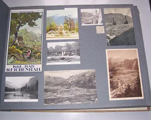 Album Postkarten Ansichtskarten Prospekten München Bayern Alpen vor & nach1945
