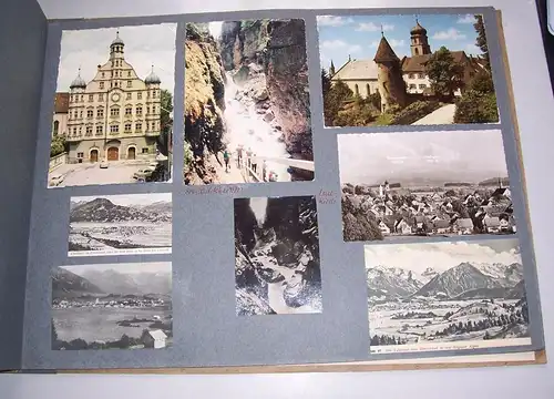 Album Postkarten Ansichtskarten Prospekten München Bayern Alpen vor & nach1945