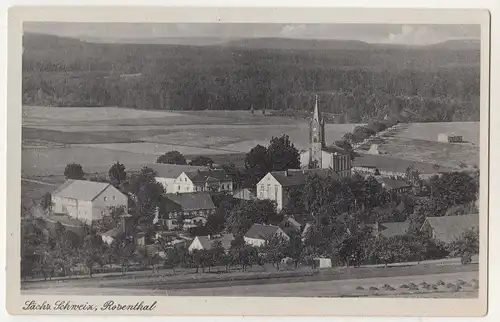 Ak Sächsische Schweiz Rosenthal Bielatal 1950 frühe DDR