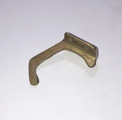 Wandhaken antik klein Messing 5,2 cm Kleiderhaken alt
