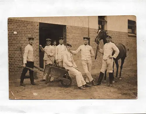 Ak Foto Männer Brandenburg Postkarte 1914