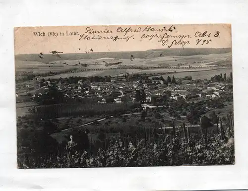 Ak Wich (Vic) in Lothringen 1917