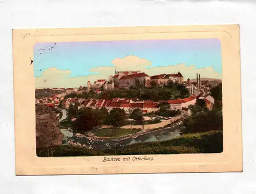 Ak Bautzen mit Ortenburg 1912