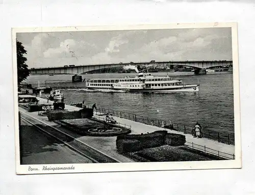 Ak Bonn Rheinpromenade 1957