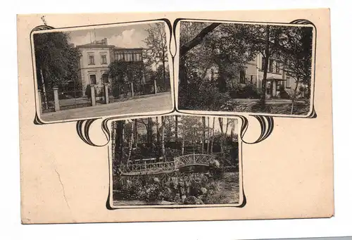 Litho Ak Jugendstil Bautzen  Villa Park 1913 Postkarte