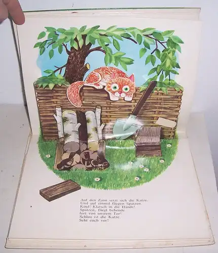 Pop Up Bilderbuch Ich reite auf dem Pferdchen Malysch Moskau Verlag um 1970 / 80