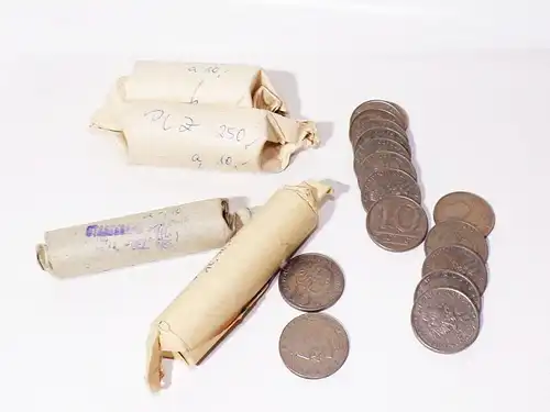 Konvolut Zloty Münzen Münzrollen DDR Staatsbank 1985