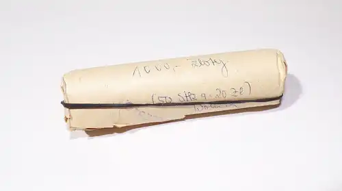 Münzrolle Grenz Zollamt Görlitz 1000 Zloty 50 x 20 Zloty Münzen Polen DDR 