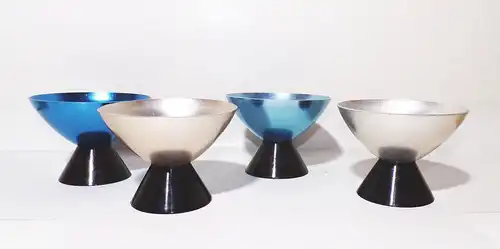 4 DDR Eisbecher Eisschale Retro