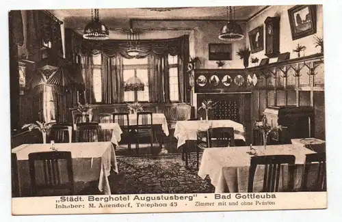 Ak Bad Gottleuba Städtisches Berghotel Augustusberg 1927