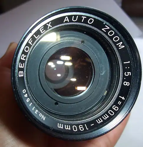 Objektiv Beroflex Auto Zoom 1:5,8 f=90 mm - 190 mm mit Etui !