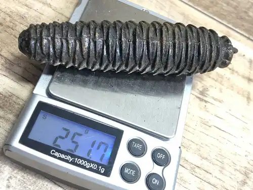 Uhrengewicht für Kuckkucksuhr 251,7 gramm alter Zapfen