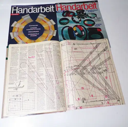 Die Handarbeit kompletter Jahrgang 1989 DDR 1 bis 4 Zeitschrift