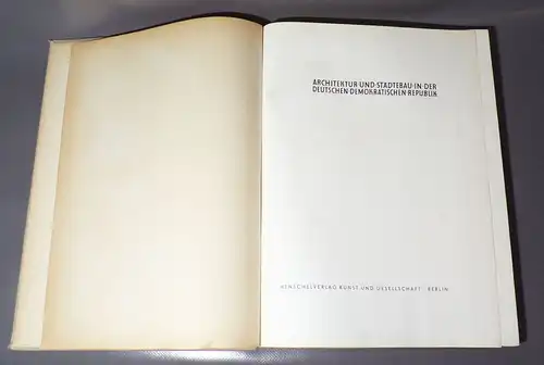 Architektur und Städtebau in der Deutschen Demokratischen Republik 1959 Buch