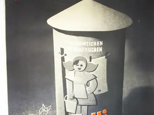 DDR Plakat Tolli Waschmittel Reklame Werbung 1950er 1960er Vintage