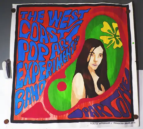 Pop Art Gemälde Wippermann Zeller 2007 West Coast Experimental Band 