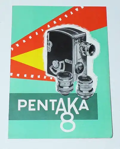 DDR Prospekt Pentaka 8 Kamera 1958