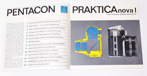 Pentacon Praktica noval Spiegelreflex Kamera DDR 1967