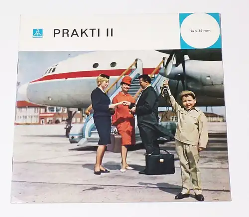 Prospekt Pentacon Prakti II 24 x 36 mm Fotoapparat Kamera DDR 1963