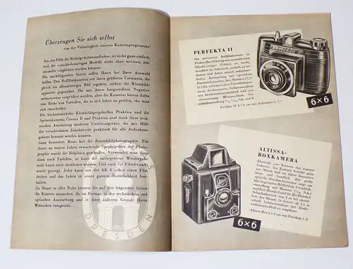 Kamera Prospelt 1956 Pentona Praktica Altix