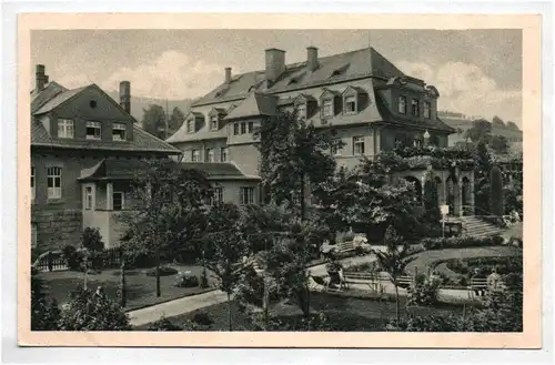 Echtfoto Ak Radiumbad Oberschlema Kurhaus Verwaltungsgebäude um 1940