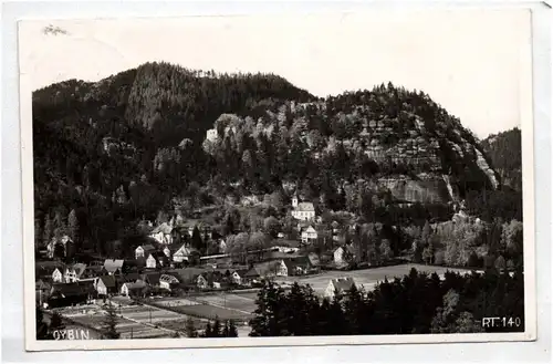 Echtfoto Ak Oybin Die Ruinen Zittauer Gebirge Oberlausitz Sachsen 1933