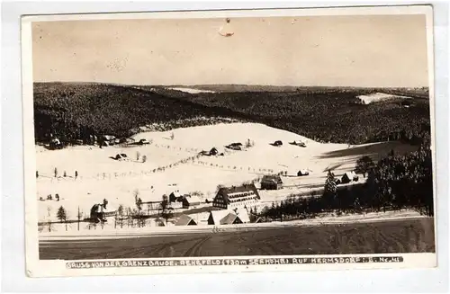 Foto Ak Grenzbaude Rehefeld Erzgbirge bei Hermsdorf Sachsen