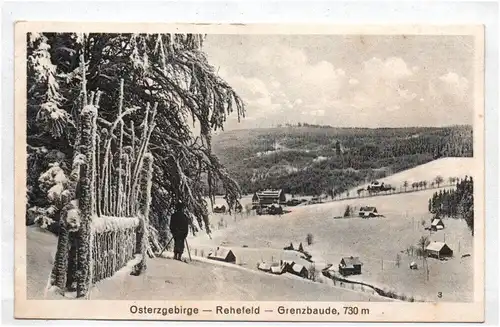 Ak Ostererzgebirge Rehefeld Grenzbaude um 1910