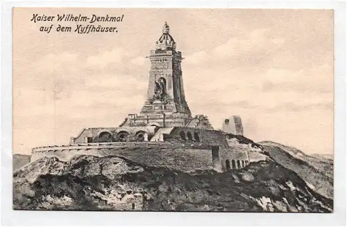 Ak Kaiser Wilhelm Denkmal auf dem Kyffhäuser 1910er