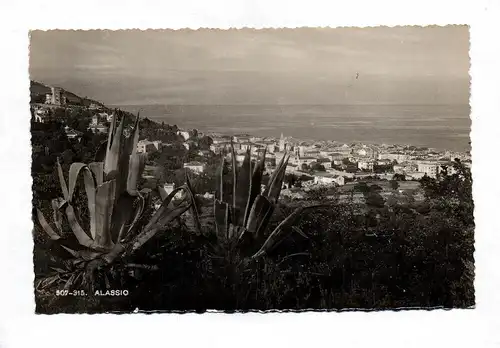 Foto Ak Alassio Postkarte Italien