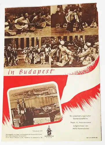 Filmprogramm Jugend der Welt Illustrierte Filmrevue 1950