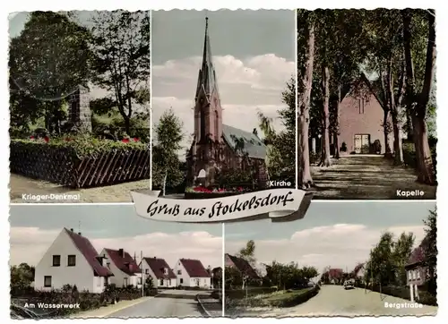 Ak Stockelsdorf Kriegerdenkmal Am Wasserwerk Bergstraße Kapelle 1962