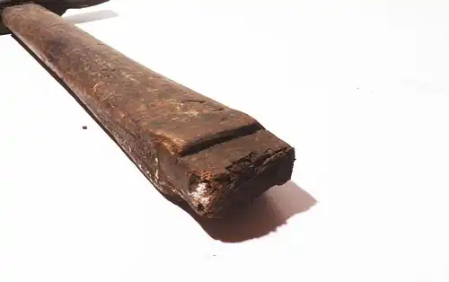 Alter Schmiedehammer Eisen Holz Handgeschmiedeter Hammer 