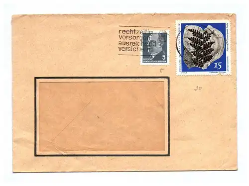 Brief DDR rechtzeitig vorsorgen ausreichend versichern Briefkuvert