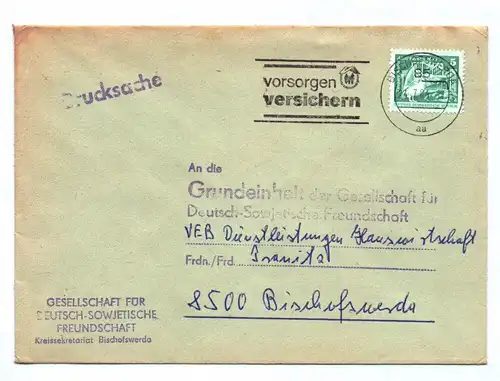 Drucksache Gesellschaft für deutsch sowjetische Freundschaft DDR 1984