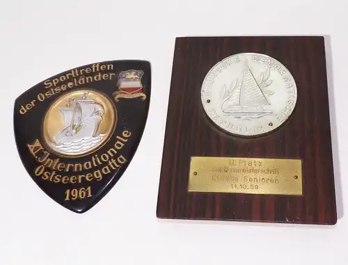 Ostseeregatta Nachlass Abzeichen Wimpel Programme DDR Bordbuch 