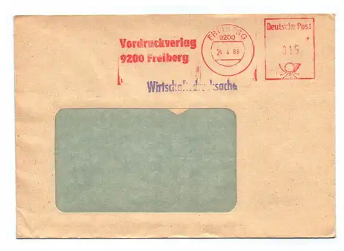 Wirtschaftsdrucksache Vordruckverlag Freiberg 1986 DDR