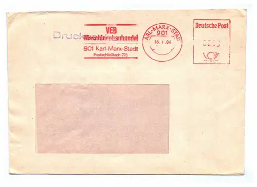 Drucksache VEB Maschinenbauhandel 1984 Karl Marx Stadt DDR