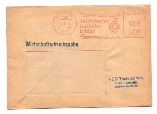 Wirtschaftsdrucksache 1976 Technische Schiebebilder VEB DDR