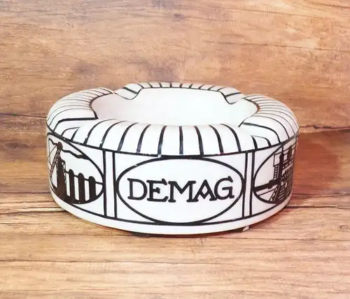 Alter Demag Porzellan Aschenbecher Art Deco 